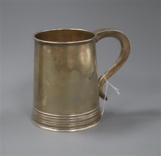 A George VI silver mug, Mappin & Webb, London, 1938, 12 oz.